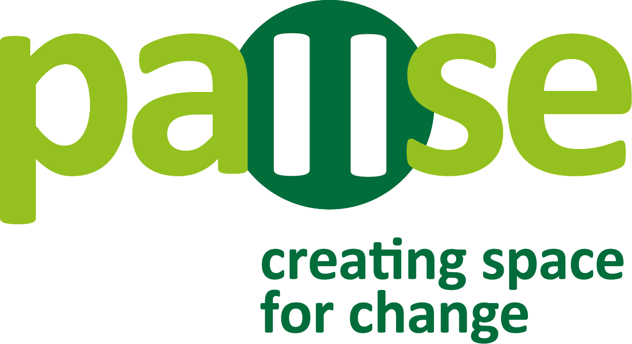 Pause Creating space for change logo
